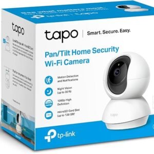 Tapo TP-Link TC70, Cámara Wi-Fi de Seguridad Interior,1080P, Cámara IP Domo 360°, Control Remoto de Aplicaciones, Funciona con Alexa